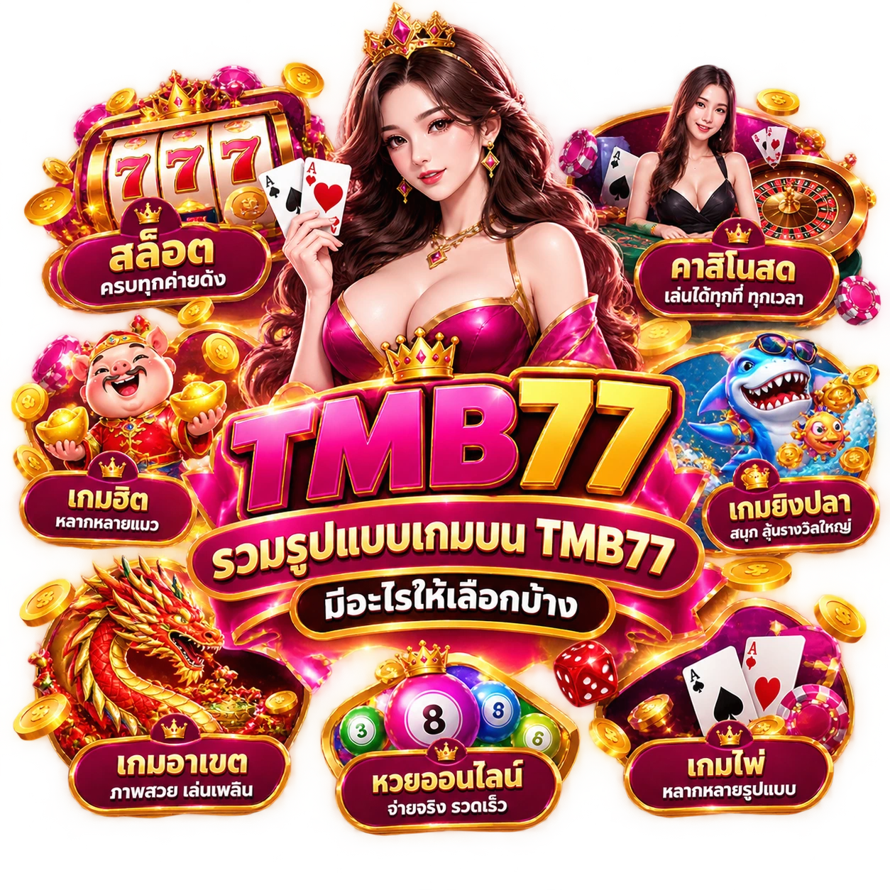 รวมรูปแบบเกมบนtmb77 มีอะไรให้เลือกบ้าง